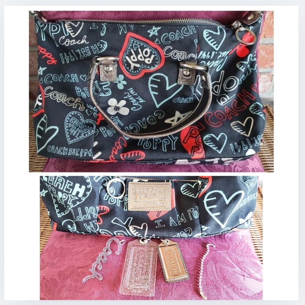 ■RESERVED■for @damother1985 EUC/Coach Poppy Lurex Luxey Glam Satchel, Metallic - Picture 11 of 16